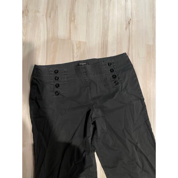 Sandro black button baggy trousers size 14P - Picture 3 of 6